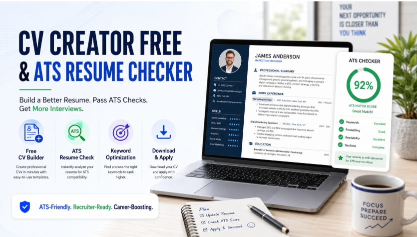 CV Creator Free and ATS Resume Checker: The Modern Job Seeker’s Guide to Building a Better Resume